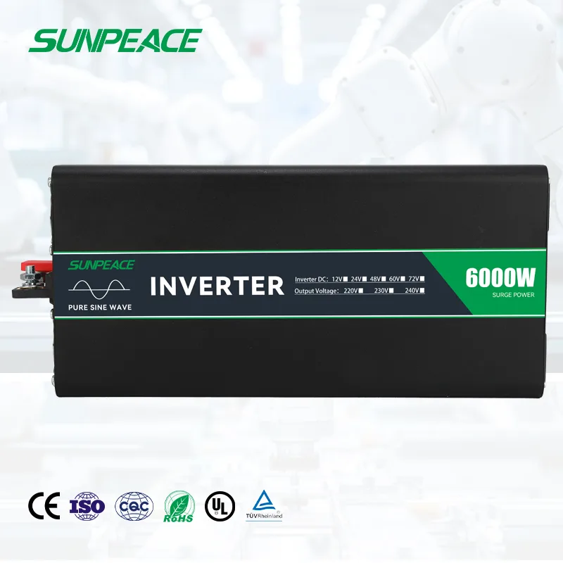 3000w 6000w DC Pure Sine Wave Inverter Solar Power Car Converter