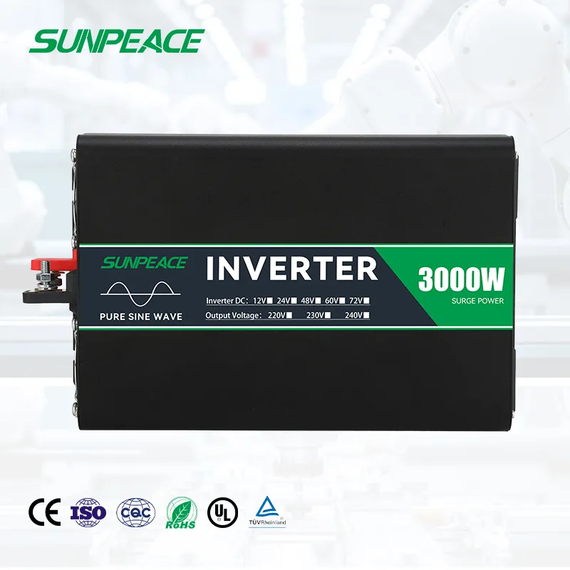 1500W/3000W DC Pure Sine Wave Inverter Solar Power Car Converter