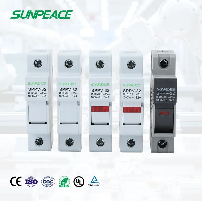 DC AC  Fuse Holder 32A 63A 125A 1000V 1500V For Solar System OEM ODM Manufacturer