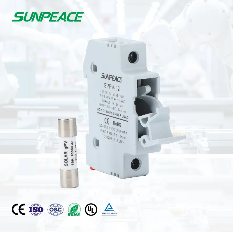 DC AC  Fuse Holder 32A 1000VDC 1500VDC For solar system OEM ODM Manufacturer