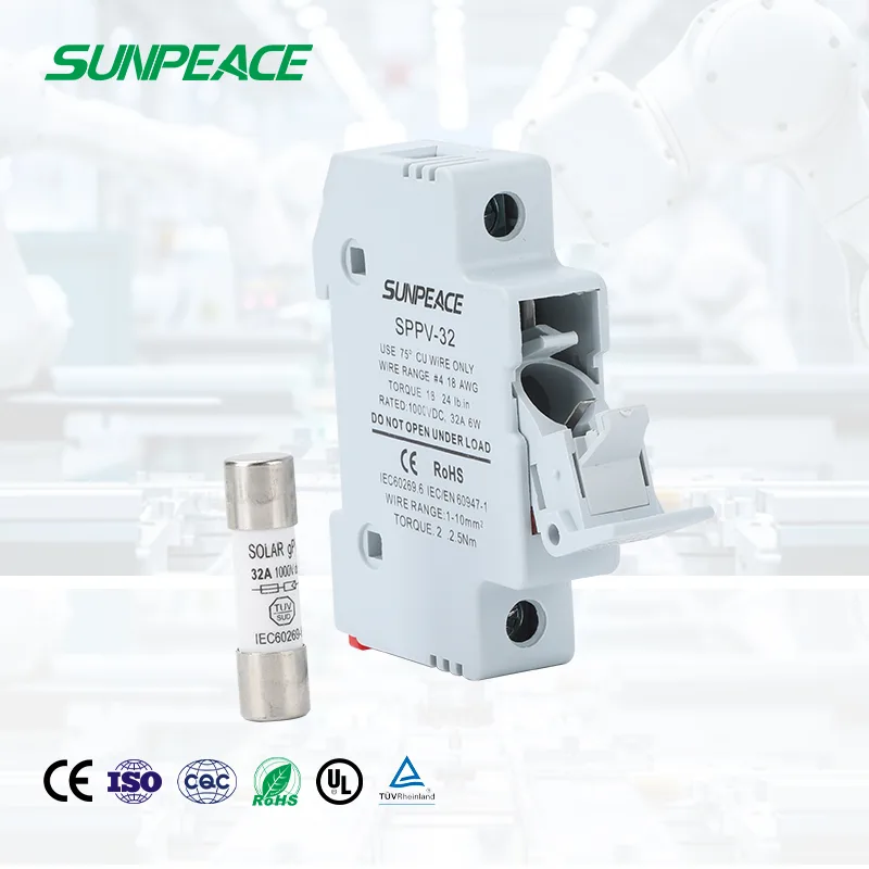 DC AC  Fuse Holder 63A 1000VDC 1500VDC For solar system OEM ODM Manufacturer