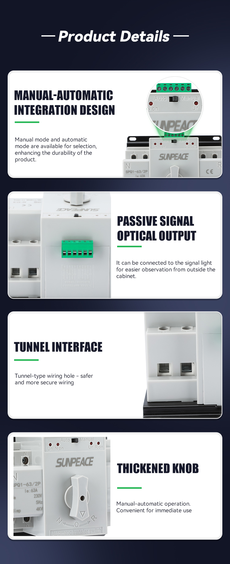 DC ATS 2P 4P Automatic Transfer Switch Dual Power Changeover Switch for PV Solar Sysytem 5 DC ATS 2P 4P Automatic Transfer Switch Dual Power Changeover Switch for PV Solar Sysytem 5