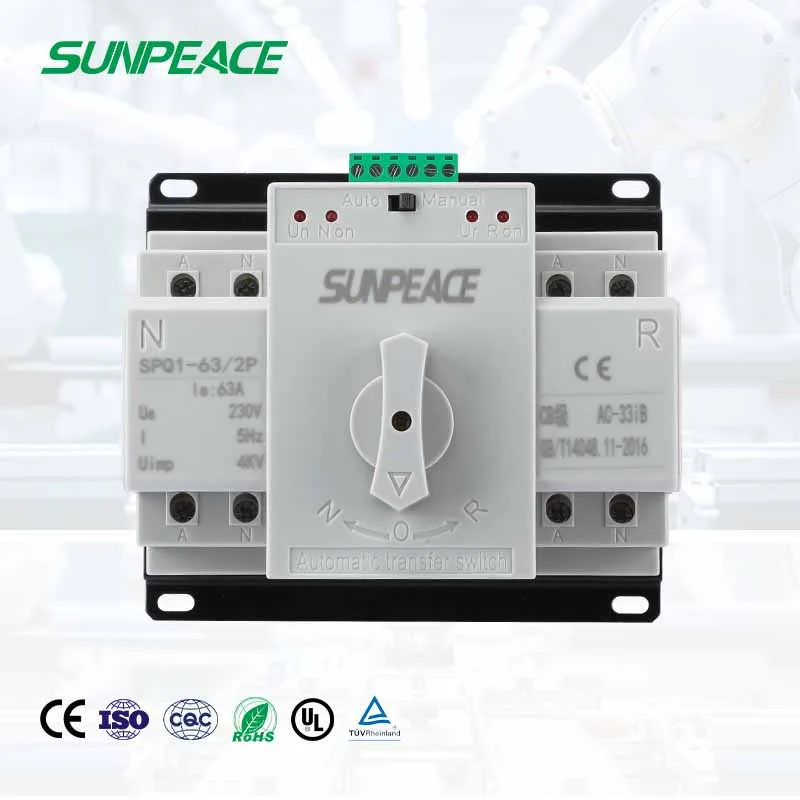 DC ATS 2P Automatic Transfer Switch Dual Power Changeover Switch