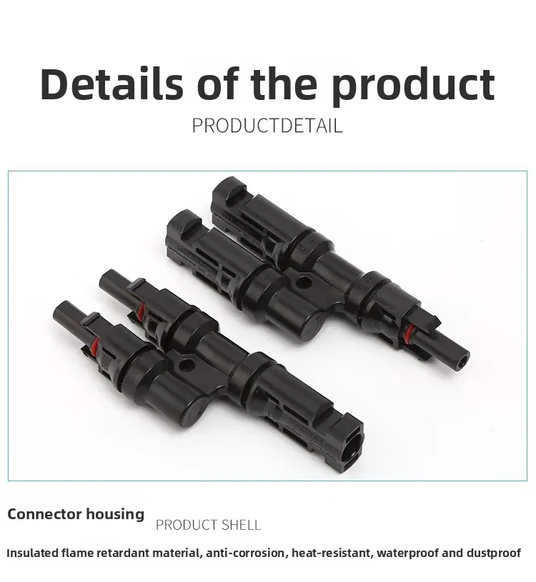 T-type T6 Solar Photovoltaic Connectors Male Female 6 T-type T6 Solar Photovoltaic Connectors Male Female 6