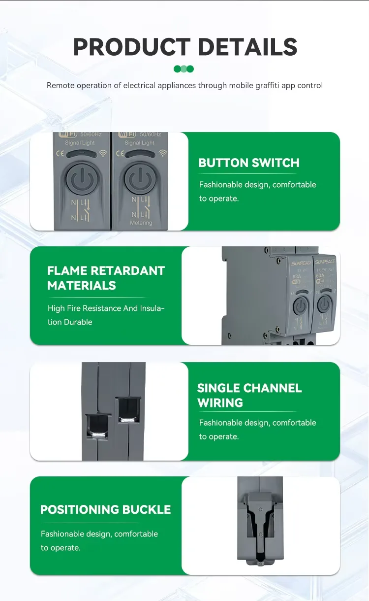 WIFI MCB miniature circuit breaker 63 Amp 6