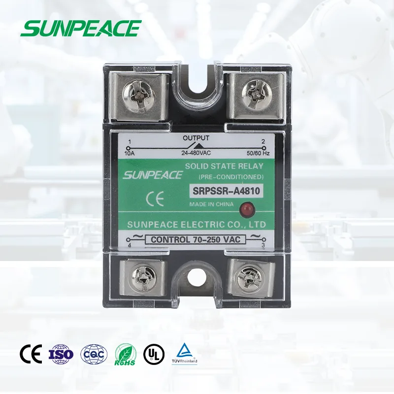 AC to AC SSR Din Rail Single Phase AA Solid State Relay