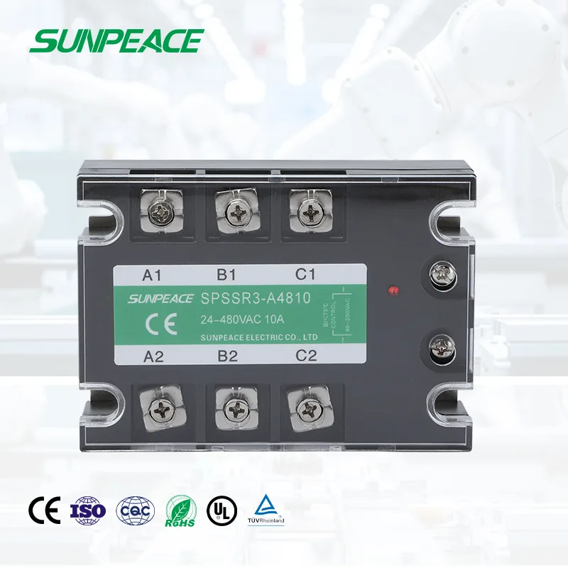 AC to AC SSR Din Rail Three Phase AA Solid State Relay