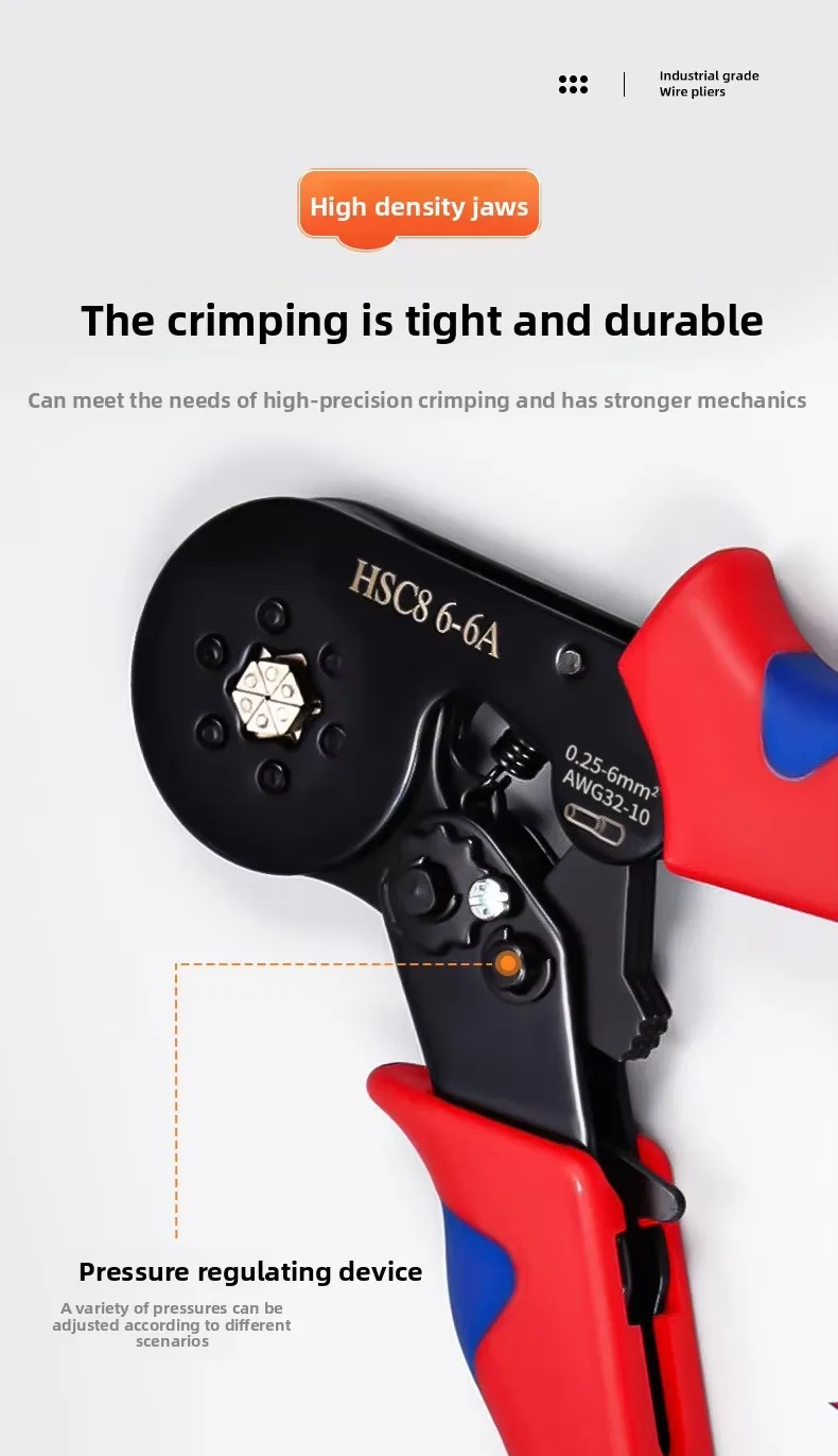 HSC8 6-6A Terminal Crimping Pliers Tool 5 HSC8 6-6A Terminal Crimping Pliers Tool 5