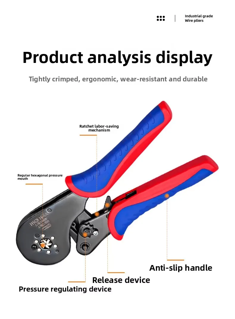 HSC8 16-6A Terminal Crimping Pliers Tool 1 HSC8 16-6A Terminal Crimping Pliers Tool 1