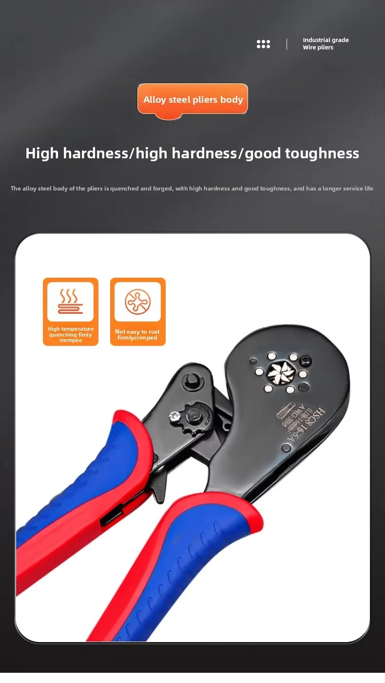 HSC8 16-6A Terminal Crimping Pliers Tool 6 HSC8 16-6A Terminal Crimping Pliers Tool 6