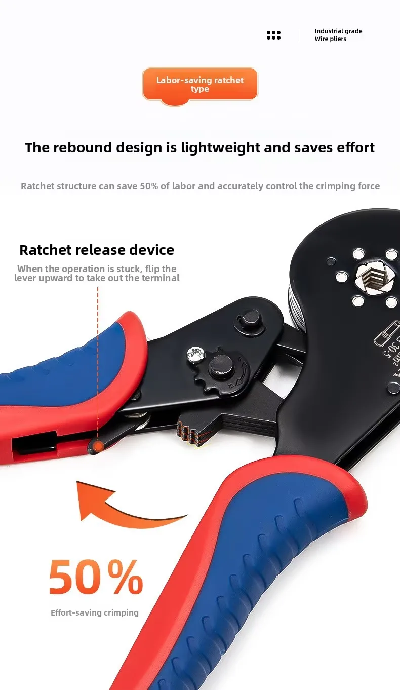 HSC8 16-6A Terminal Crimping Pliers Tool 8 HSC8 16-6A Terminal Crimping Pliers Tool 8